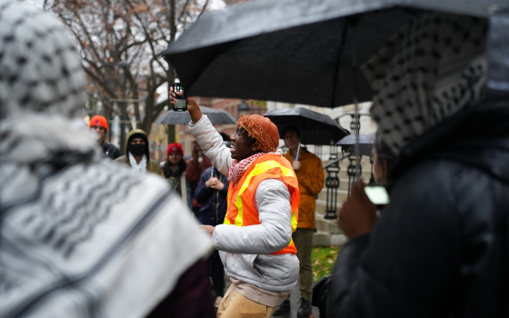 طلاب يتظاهرون في جامعة هارفارد للمطالبة بسحب الاستثمار