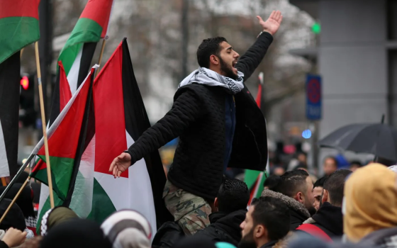 مظاهرة داعمة لفلسطين