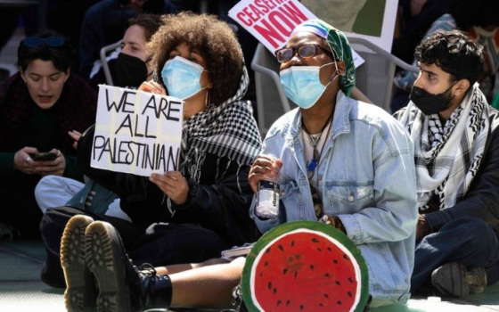 وقفة طلابية داعمة لفلسطين