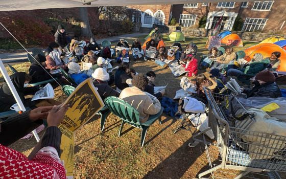 اعتصام طلابي داعم لفلسطين