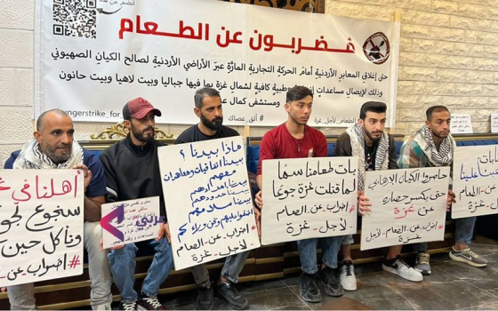 وقفة للمضربين عن الطعام في الأردن
