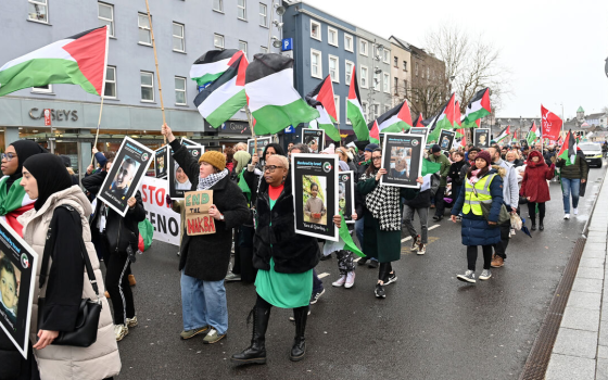 احتجاج تضامني في مدينة كورك بأيرلندا