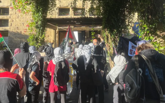 وقفة طلابية داعمة لفلسطين