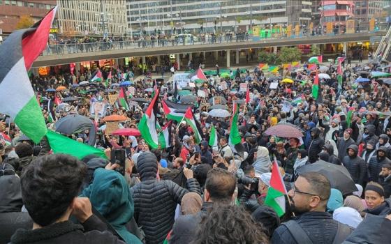 مظاهرة داعمة لفلسطين