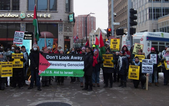 احتجاج داعم لفلسطين في مينابوليس