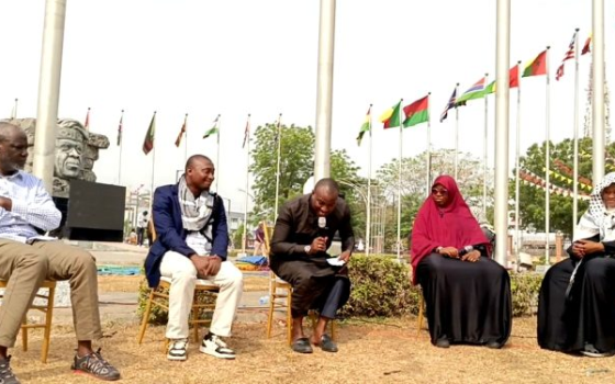 اجتماع لمؤيدين لفلسطين في نيجيريا