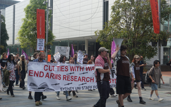 مظاهرة تدعو لقطع العلاقات الأسترالية مع الاحتلال