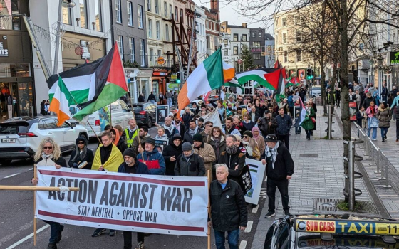 مظاهرة داعمة لفلسطين في كورك