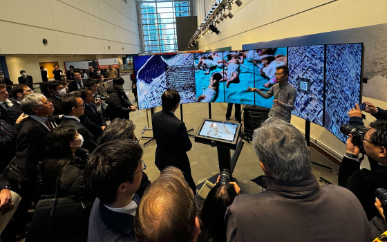 معرض ياباني يعرض مظاهر الدمار والجرائم الإسرائيلية في غزة