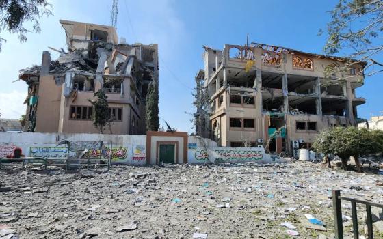 مبانٍ مدمرة جراء الاعتداء الإسرائيلي