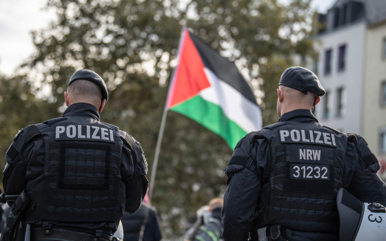 الشرطة أمام تحرك تضامني