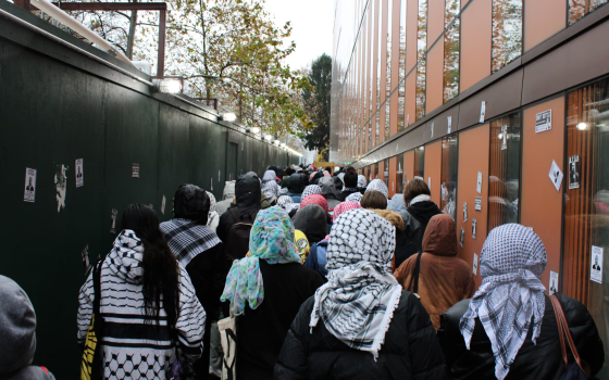 مسيرة طلابية داعمة لفلسطين