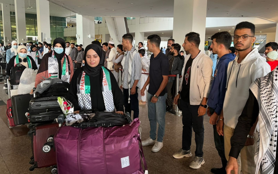 استقبال طلاب قادمين من غزة للدراسة