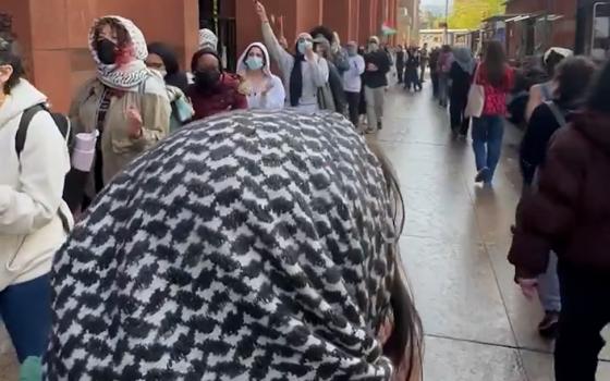 اعتصام طلابي داعم لفلسطين