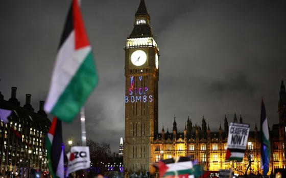 مظاهرة داعمة لفلسطين في بريطانيا