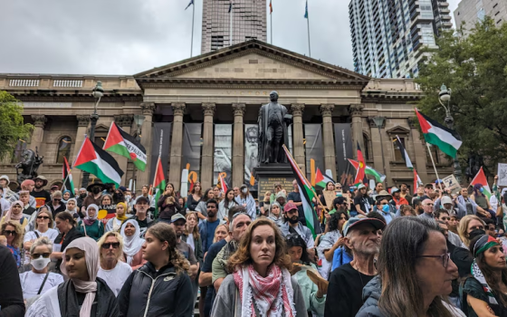 وقفة تضامنية مع فلسطين في أستراليا