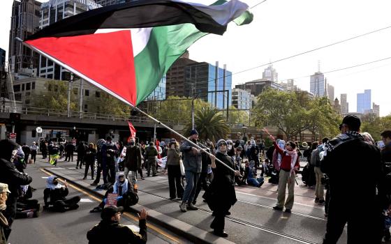 وقفة داعمة لفلسطين