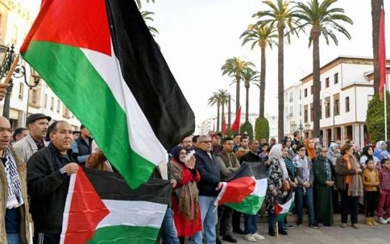 وقفة مغربية داعمة لفلسطين