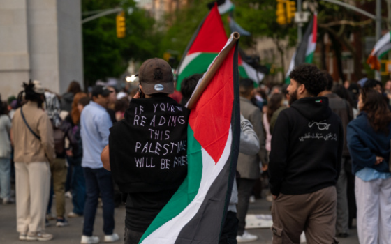 تحرك طلابي داعم لفلسطين