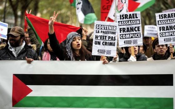 مظاهرة داعمة لفلسطين في فرنسا