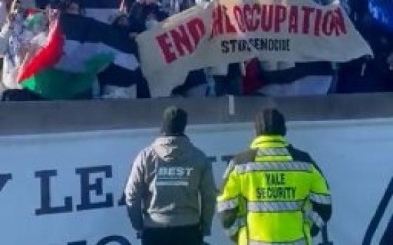 احتجاج داعم لفلسطين