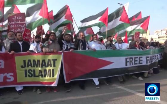 مظاهرة باكستانية داعمة لفلسطين