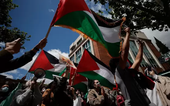 مظاهرة بفرجينيا دعمًا لفلسطين