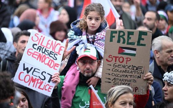 مظاهرة بلجيكية داعمة لفلسطين