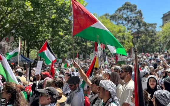 مظاهرة أسترالية داعمة لفلسطين