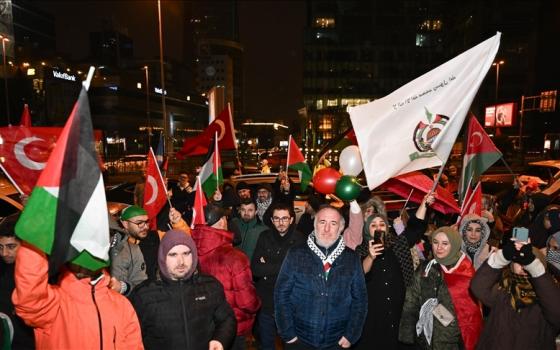 الاحتفالات التركية بوقف إطلاق النار في غزة