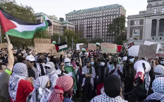 مظاهرة طلابية بجامعة كولومبيا دعمًا لفلسطين