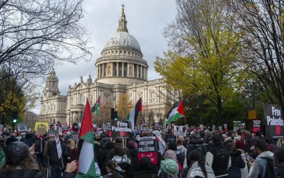 وقفة داعمة لفلسطين في بريطانيا