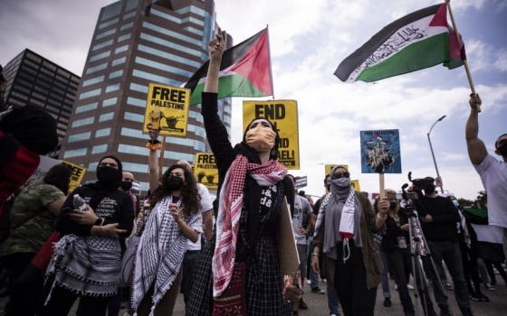 مظاهرة داعمة لفلسطين في بلجيكا