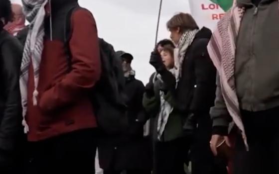 مظاهرة داعمة لفلسطين أمام محكمة العدل الدولية