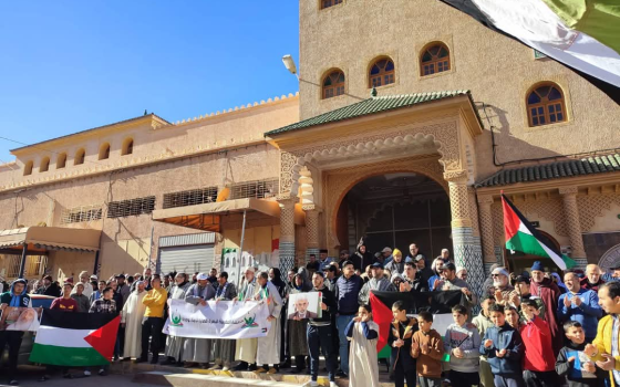 وقفة داعمة لفلسطين في المغرب