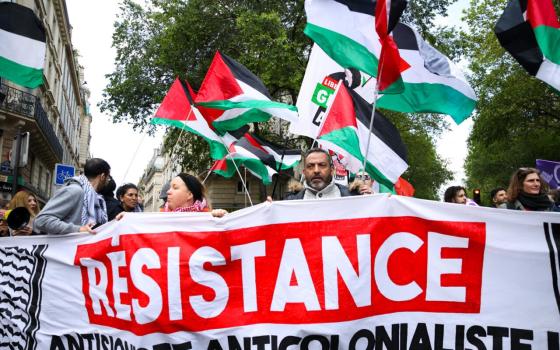 احتجاج فرنسي داعم لفلسطين