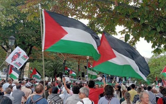 مظاهرة فرنسية داعمة لفلسطين