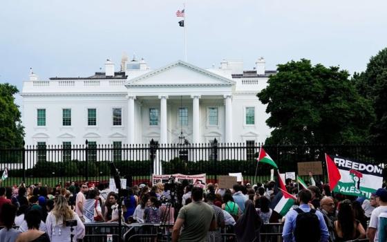 مظاهرة أمام البيت الأبيض دعمًا لفلسطين