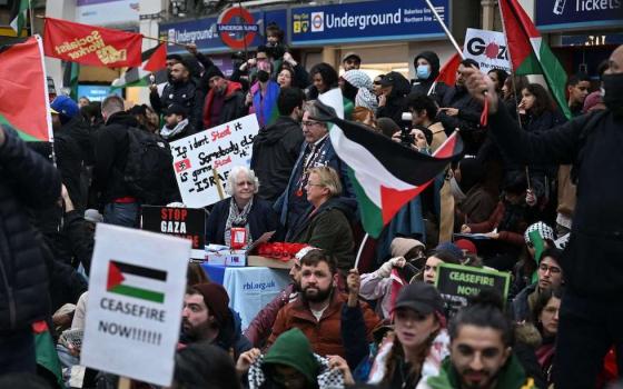 مظاهرة أمريكية داعمة لفلسطين