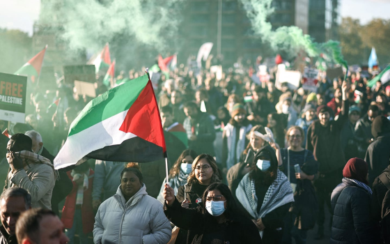 مظاهرة داعمة لفلسطين