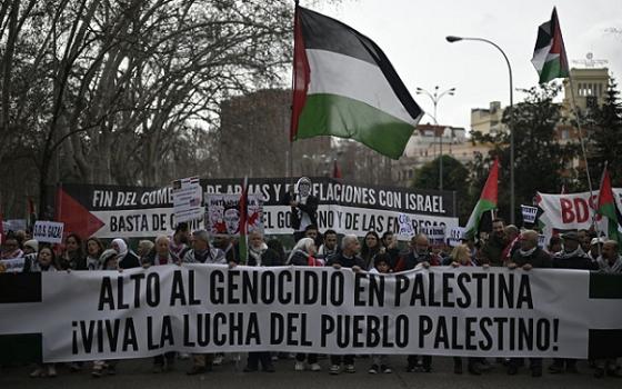 مظاهرة داعمة لفلسطين في إسبانيا