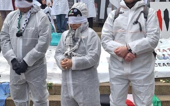 فعالية تضامنية في غلاسكو مع العاملين الصحيين في غزة