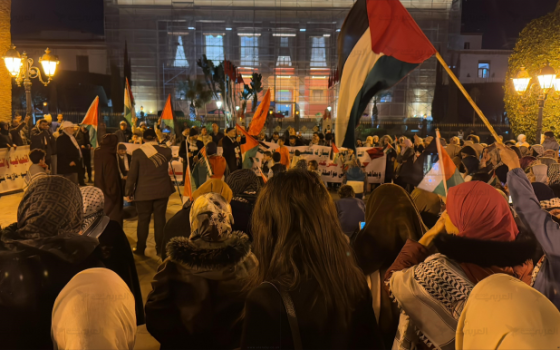 احتفال بوقف إطلاق النار في غزة