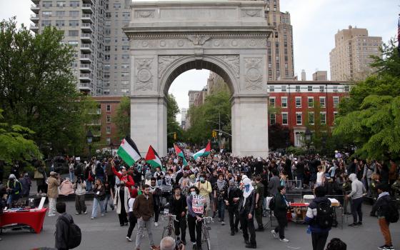 مظاهرة طلابية داعمة لفلسطين