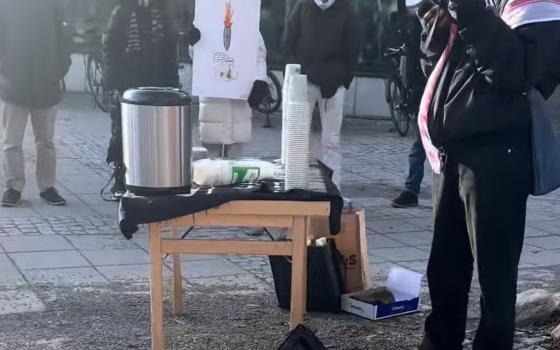 احتجاج ضمن الإضراب الطلابي الداعم لفلسطين في إحدى جامعات السويد