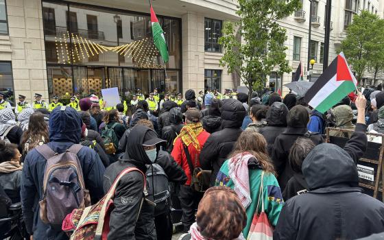 احتجاج داعم لفلسطين في لندن  