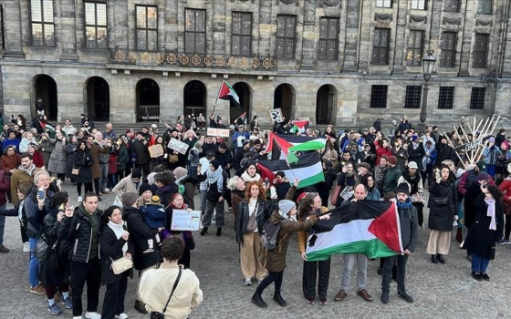 اعتصام هولندي داعم لفلسطين