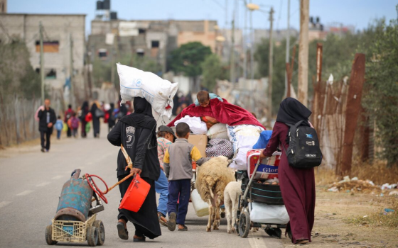 نازحون فلسطينيون