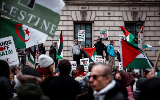 مظاهرة داعمة لفلسطين في لندن  