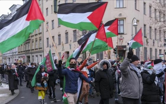 مظاهرة داعمة لفلسطين في ألمانيا